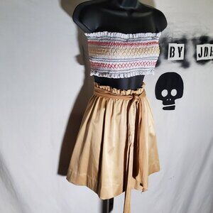 GUESS gold satin girl skirt Sz 14